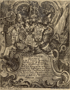Exlibris von Franz Adam Maria Anton Graf von Wicka